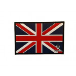 ODIN Large Rubber Union Flag Patch Full Colour 12 cm x 8cm Hook Backed
