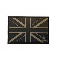 ODIN Large Rubber Union Flag Patch Subdued 12 cm