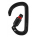 Petzl Ultra Lightweight Asymmetrical Screw-Lock Carabiner Tactical Black 