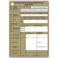 A6 Section Quick Attack Order Slate (QAOS)