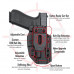 GLOCK 17/22/47/49 IWB COVERT Right Kydex Holster