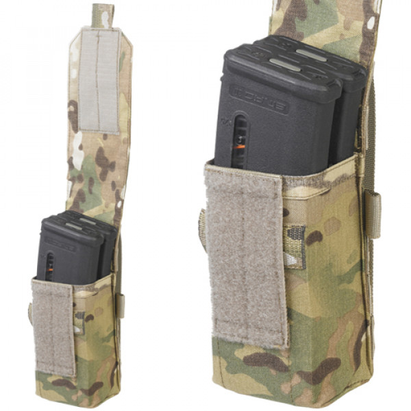 thumbnail image 2 of MOLLE Magazine Pouch - Holds 5.56, 7.62, Or 9mm Mags, Tactical Dump Pouch For Vest/Belt 2 of 13
