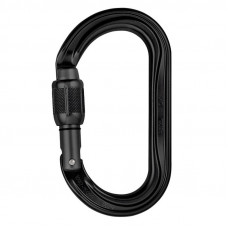 Petzl OK Lightweight Oval Screw-Lock Carabiner - Black 