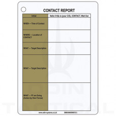 A6 Contact Report Slate / Crib Cards