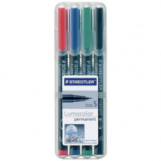 Staedtler Lumocolor 313 WP4 Permanent Superfine (4 Colour Wallet)