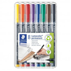 Staedtler Lumocolor 313 WP8 Permanent Superfine (8 Colour Wallet) Staedtler Lumocolor 313 WP8 Permanent Superfine (8 Colour Wallet)