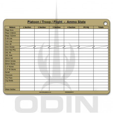 A5 Platoon Ammo Dual Sided Slate Cards