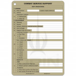 A5 Combat Service Support Slate Card Pack (CSS) 