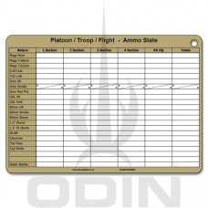 A5 Platoon Ammo / Casualty State Crib / Slate Card