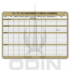 A5 Platoon Equipment Slate Cards