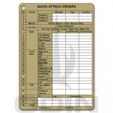 A5 Quick Attack Orders (QAOS) Slate Cards
