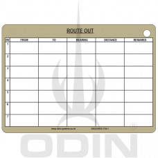 A5 Route Card Battle Slate