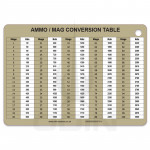 A6 Ammo/Mag Conversion Slate / Crib Cards