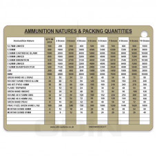 A6 RQMS Ammo Slate Cards