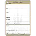A6 Platoon Warning Order Slate Card