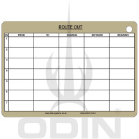 A6 Route Card Battle Slate