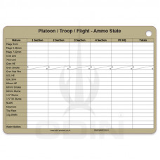 B6 Platoon Ammo Dual Sided Slate Cards