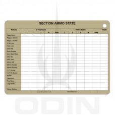 B6 Section Ammo Dual Sided Slate Card