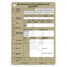 B6 Section Quick Attack Order Slate (QAOS)