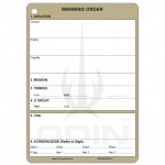B6 Platoon Warning Order Slate Cards