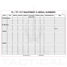 B6 Platoon Equipment Slate Cards